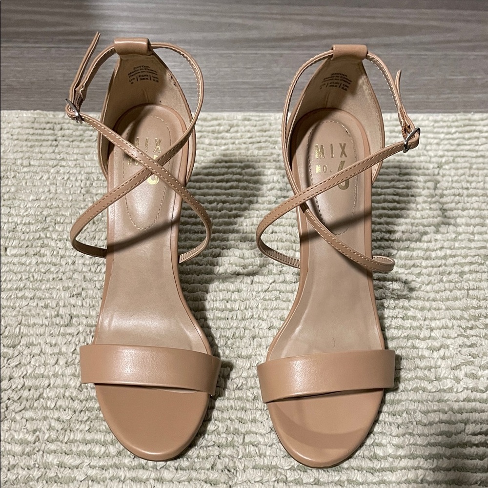 Mix No. 6 Strappy Nude Heels